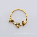 Handmade Gold Plated Septum Nose Ring Jewelry, Wholesale 925 Sterling Silver Nose Ring Piercing Body Jewelry Suppliers
